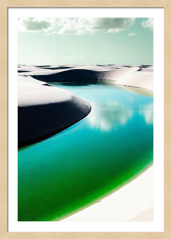 Tranquil Beauty Of Lencois Maranhenses