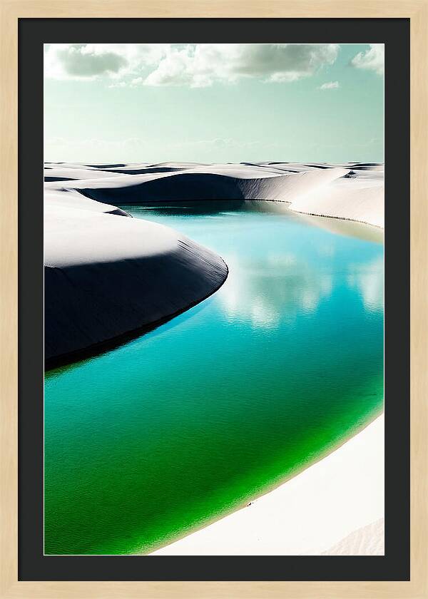 Tranquil Beauty Of Lencois Maranhenses