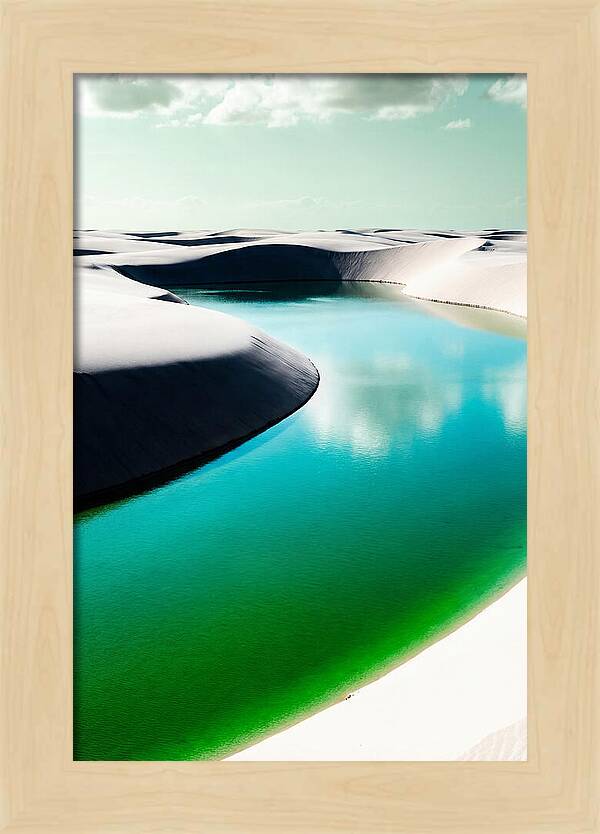 Tranquil Beauty Of Lencois Maranhenses