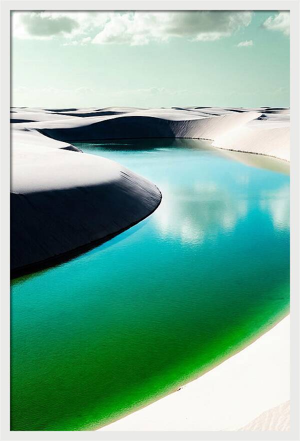 Tranquil Beauty Of Lencois Maranhenses