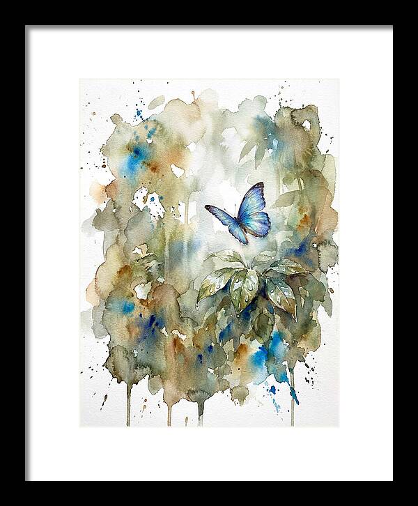 Tranquil Blue Morpho Butterfly
