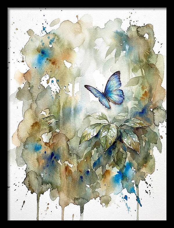 Tranquil Blue Morpho Butterfly