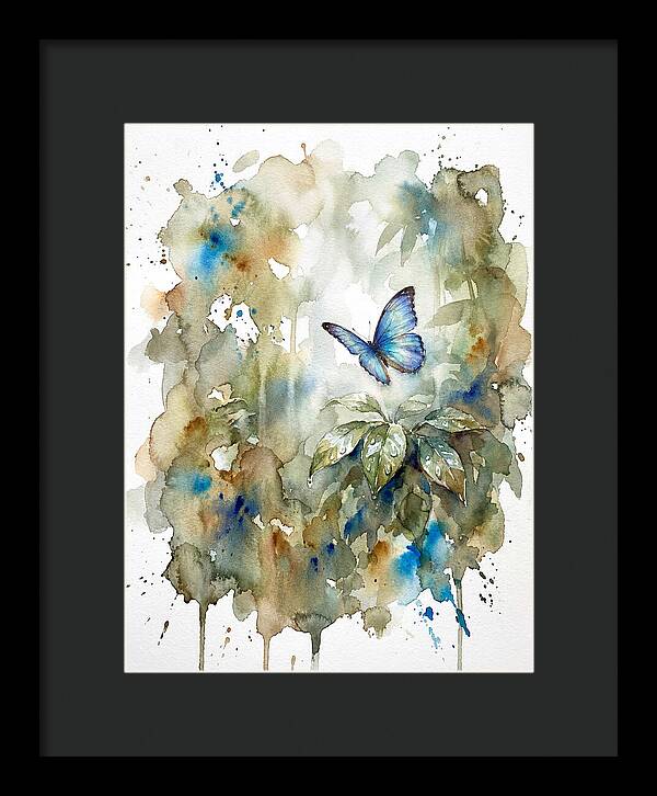 Tranquil Blue Morpho Butterfly
