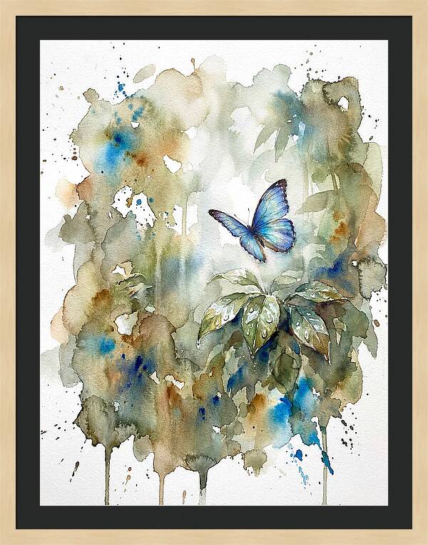 Tranquil Blue Morpho Butterfly