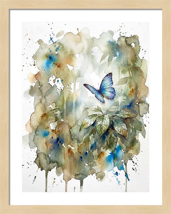 Tranquil Blue Morpho Butterfly