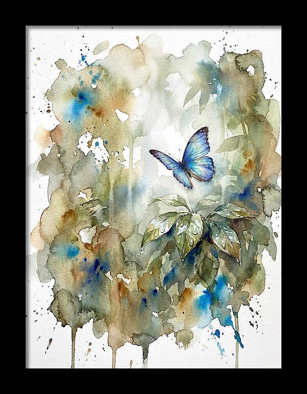 Tranquil Blue Morpho Butterfly