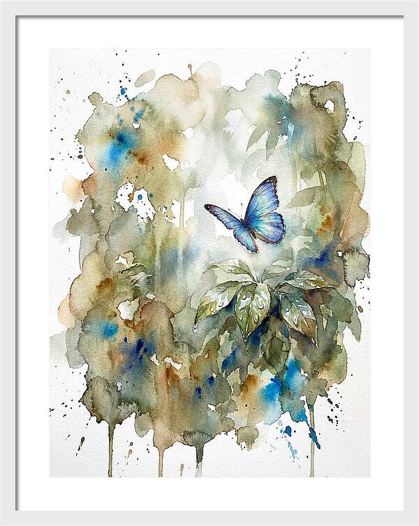 Tranquil Blue Morpho Butterfly
