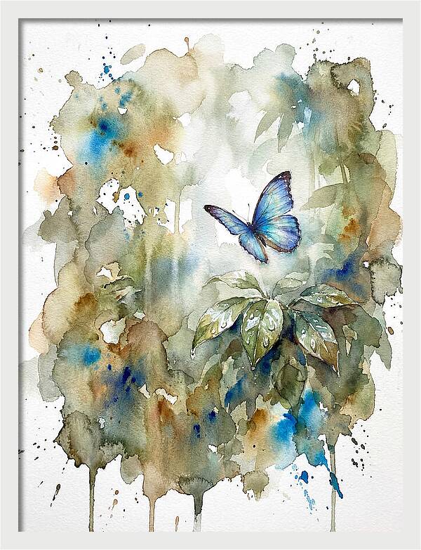Tranquil Blue Morpho Butterfly