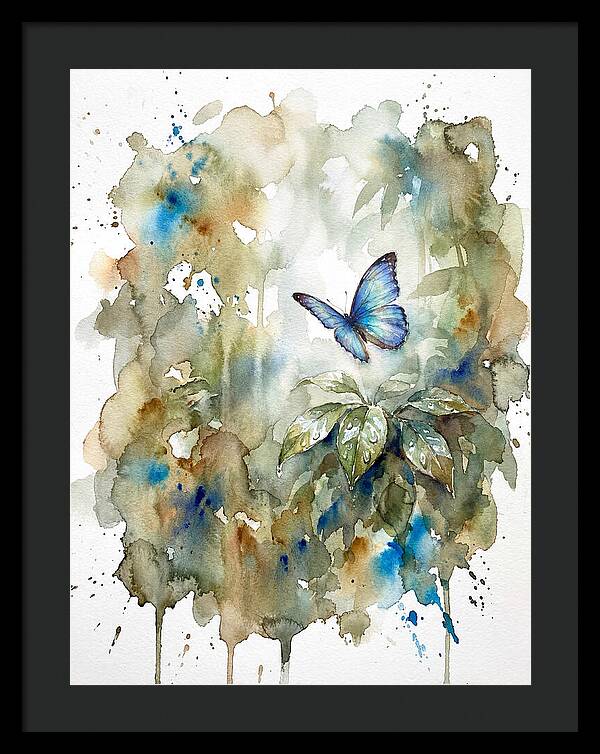 Tranquil Blue Morpho Butterfly