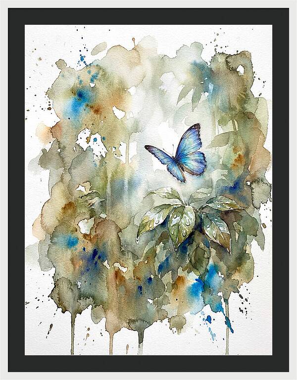 Tranquil Blue Morpho Butterfly