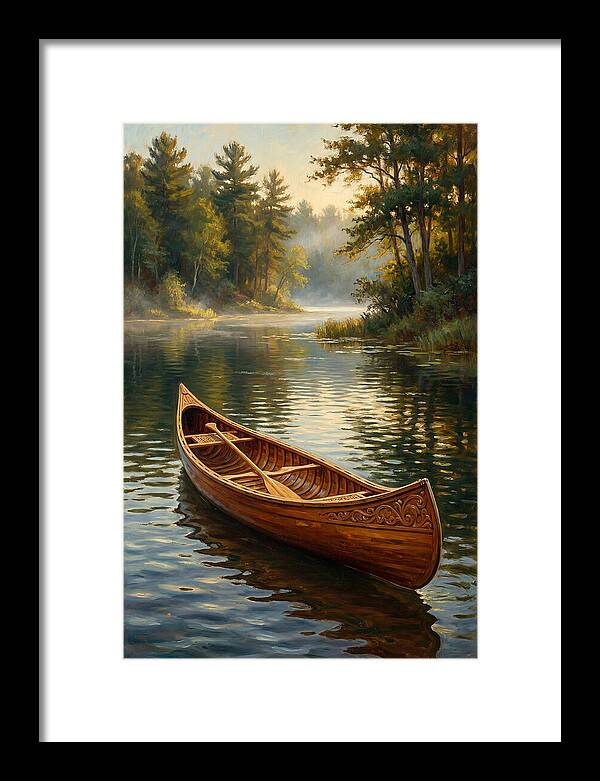 Tranquil Canoeing Reflections