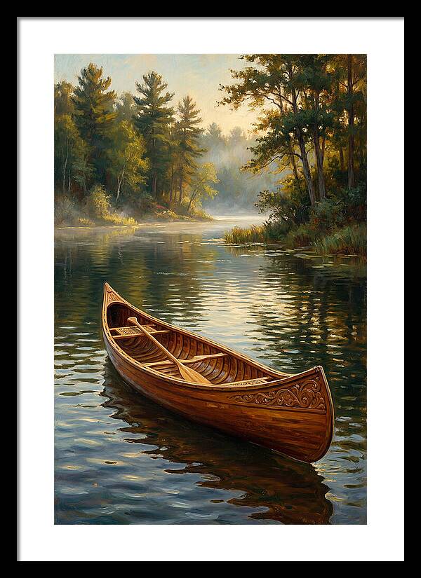 Tranquil Canoeing Reflections