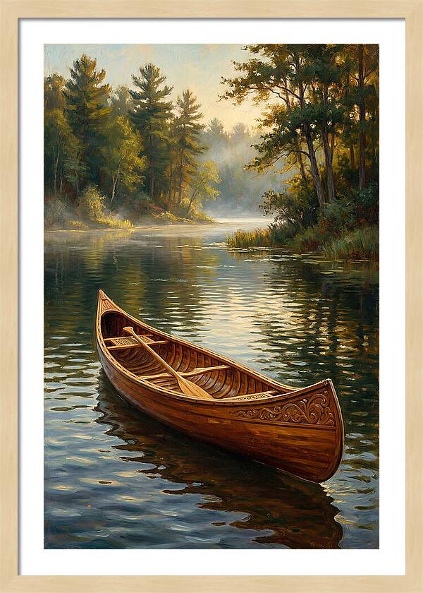 Tranquil Canoeing Reflections