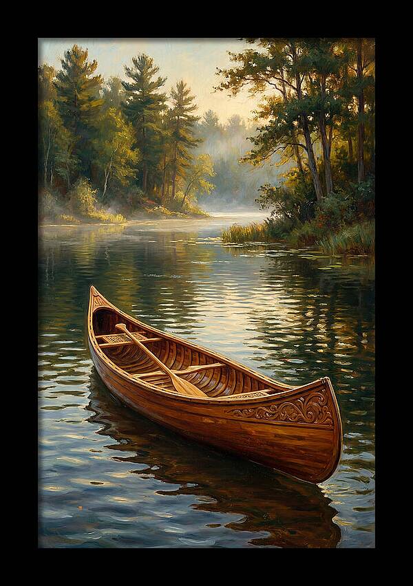Tranquil Canoeing Reflections