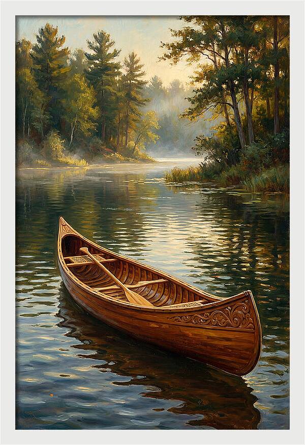Tranquil Canoeing Reflections