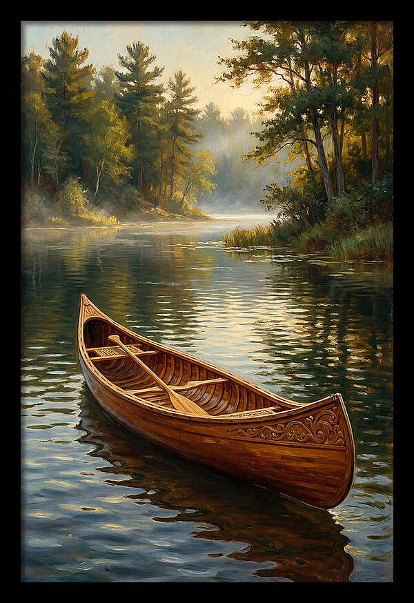 Tranquil Canoeing Reflections