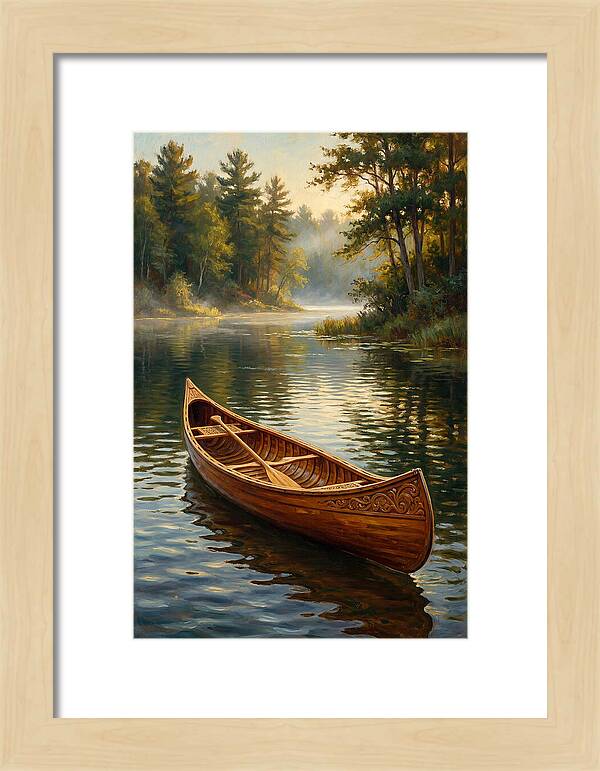 Tranquil Canoeing Reflections