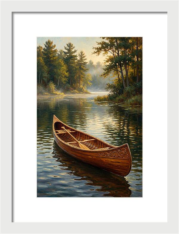 Tranquil Canoeing Reflections