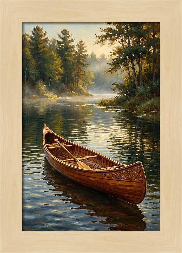 Tranquil Canoeing Reflections