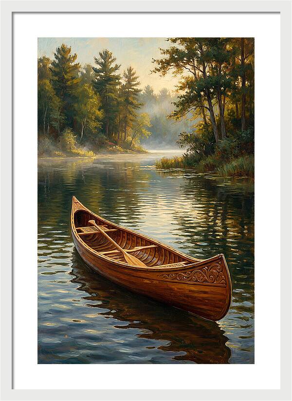 Tranquil Canoeing Reflections