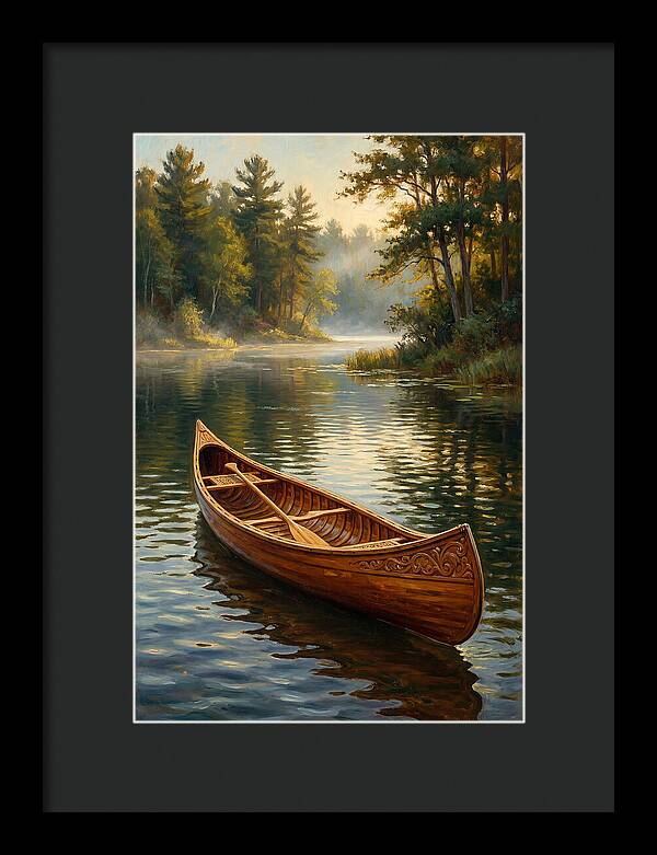 Tranquil Canoeing Reflections