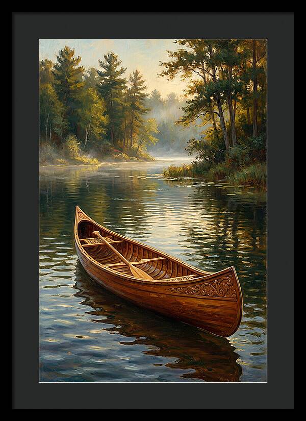 Tranquil Canoeing Reflections