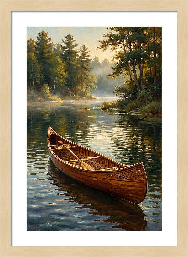 Tranquil Canoeing Reflections