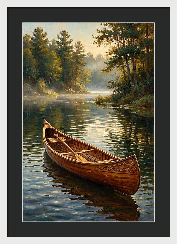 Tranquil Canoeing Reflections