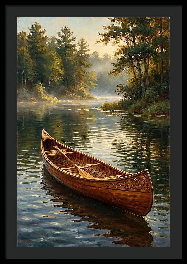 Tranquil Canoeing Reflections