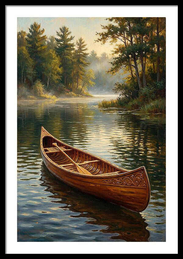 Tranquil Canoeing Reflections