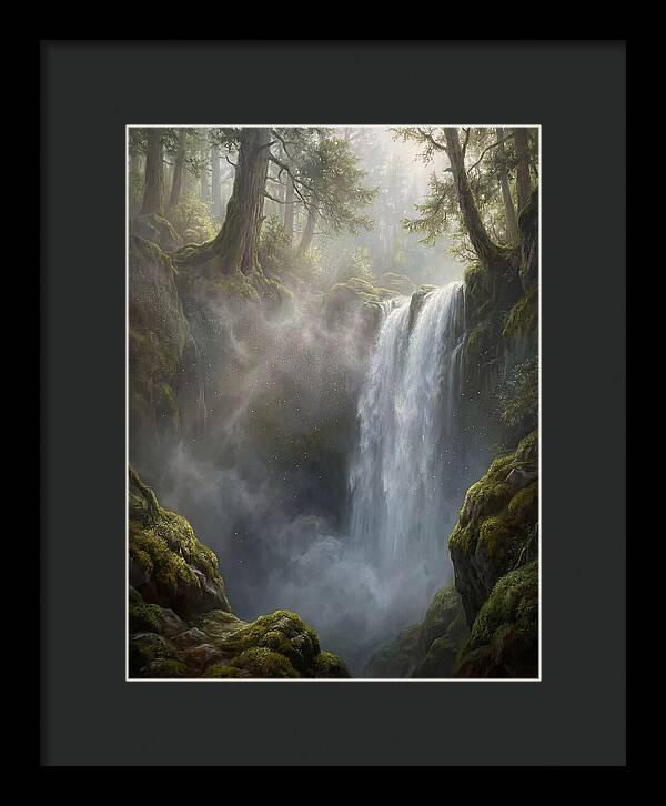Tranquil Cascade Reflections