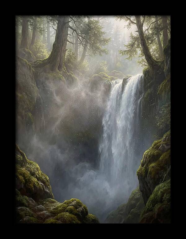 Tranquil Cascade Reflections