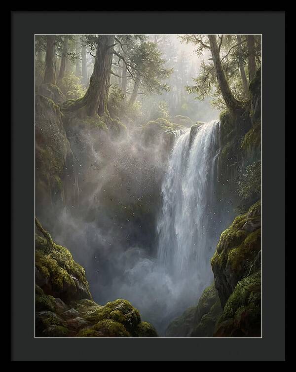 Tranquil Cascade Reflections