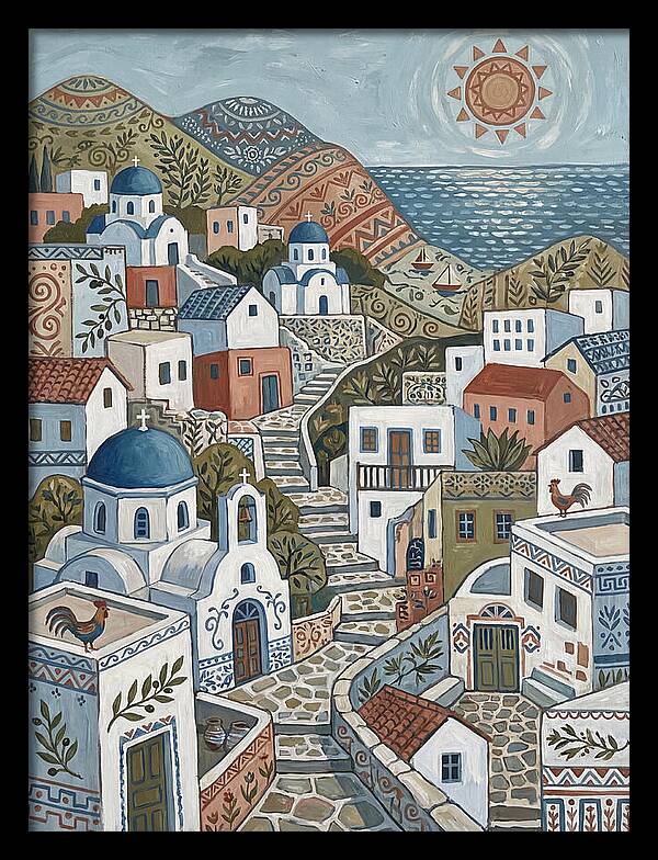 Tranquil Charm Of A Greek Village