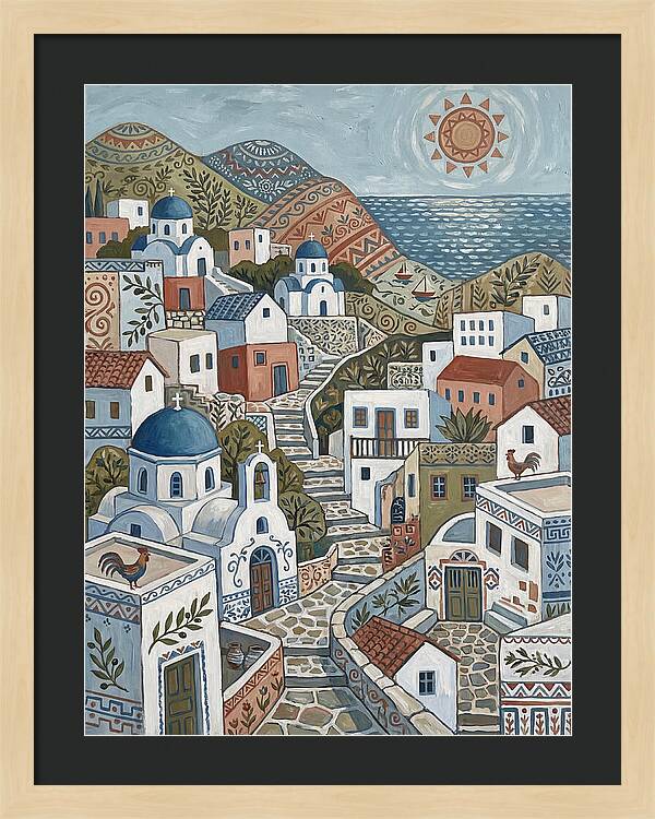 Tranquil Charm Of A Greek Village