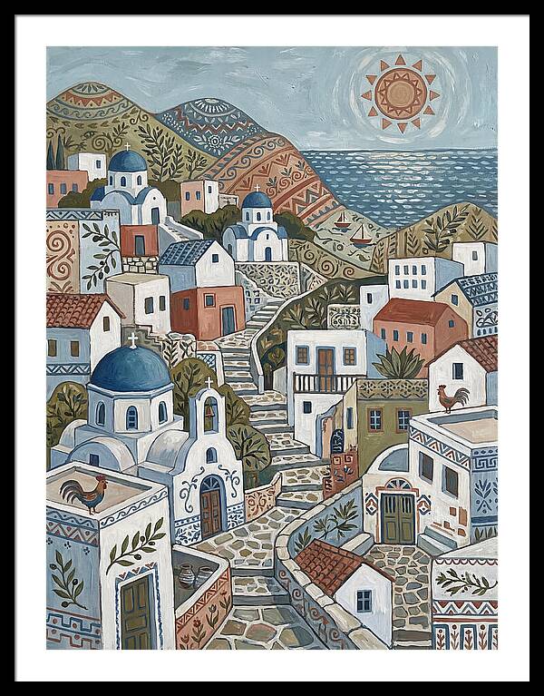 Tranquil Charm Of A Greek Village