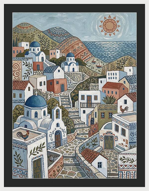 Tranquil Charm Of A Greek Village