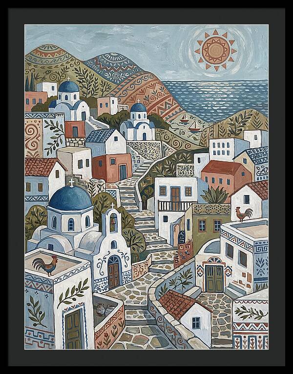 Tranquil Charm Of A Greek Village