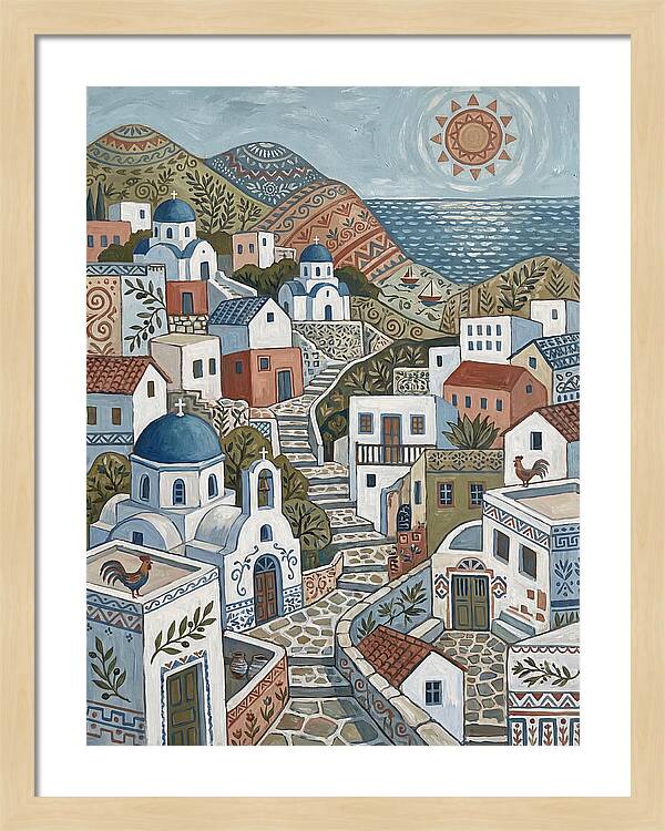 Tranquil Charm Of A Greek Village