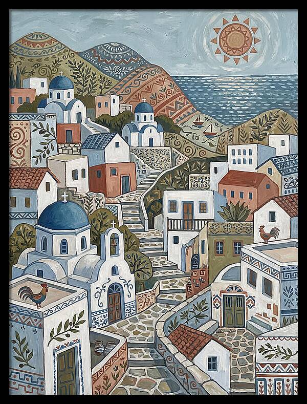 Tranquil Charm Of A Greek Village