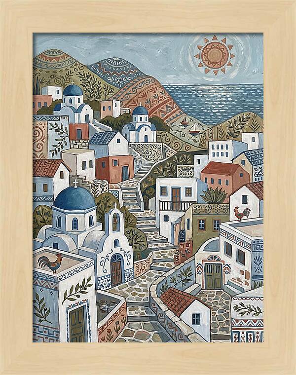 Tranquil Charm Of A Greek Village