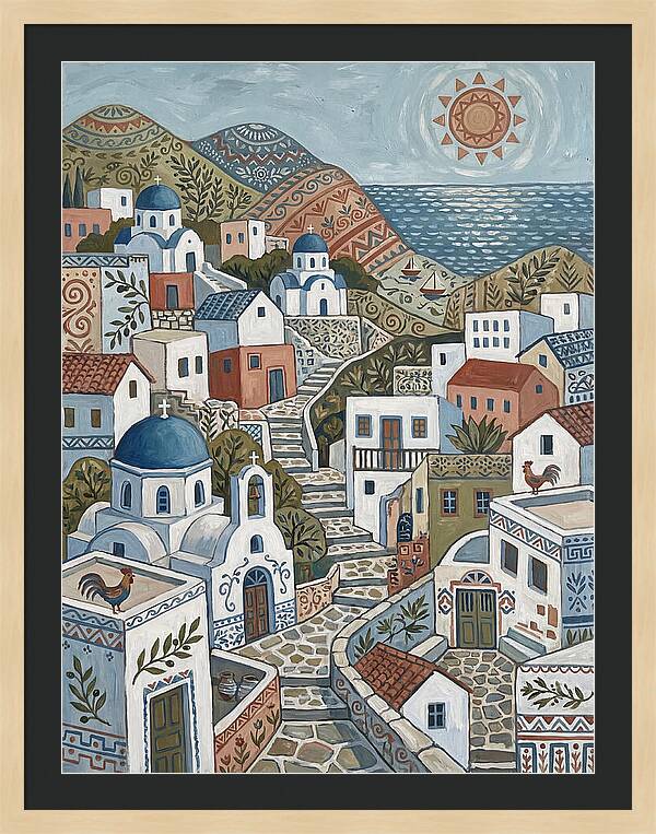 Tranquil Charm Of A Greek Village