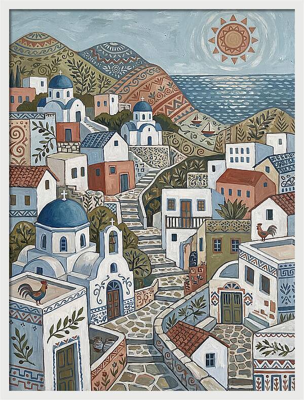Tranquil Charm Of A Greek Village