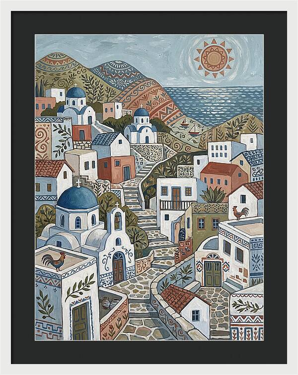 Tranquil Charm Of A Greek Village