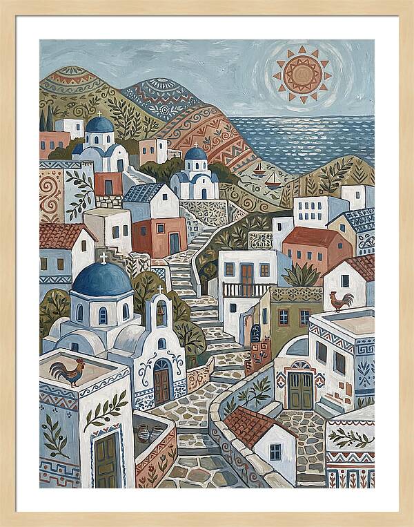 Tranquil Charm Of A Greek Village