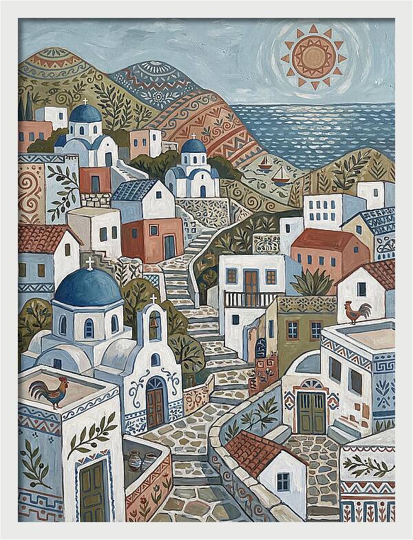 Tranquil Charm Of A Greek Village
