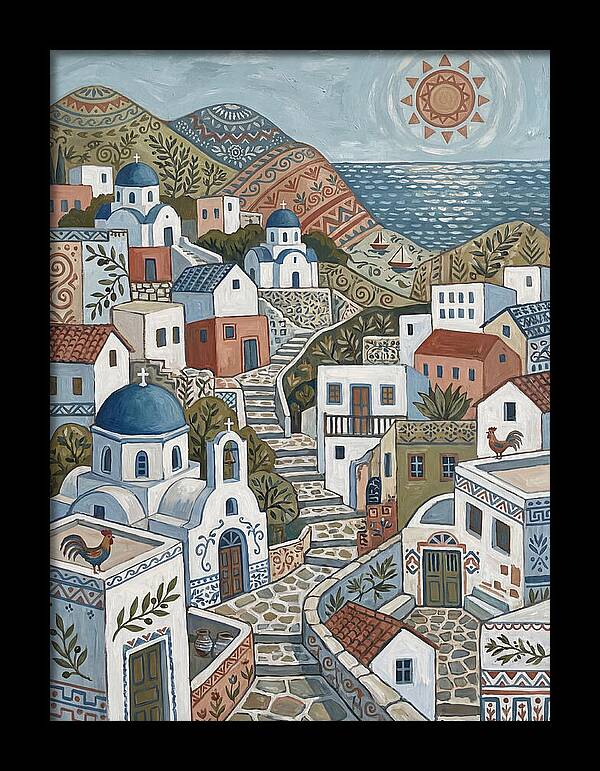 Tranquil Charm Of A Greek Village