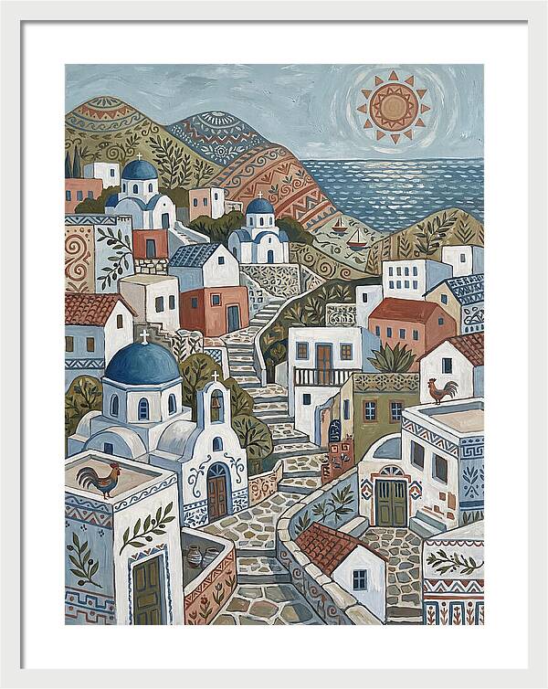 Tranquil Charm Of A Greek Village