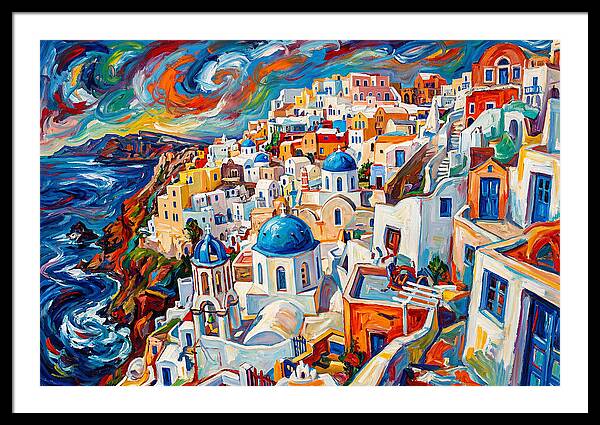 Greek Village Art