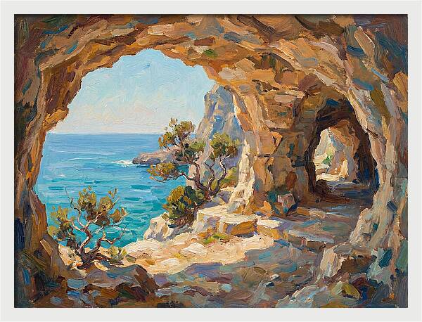 Tranquil Coastal Cave
